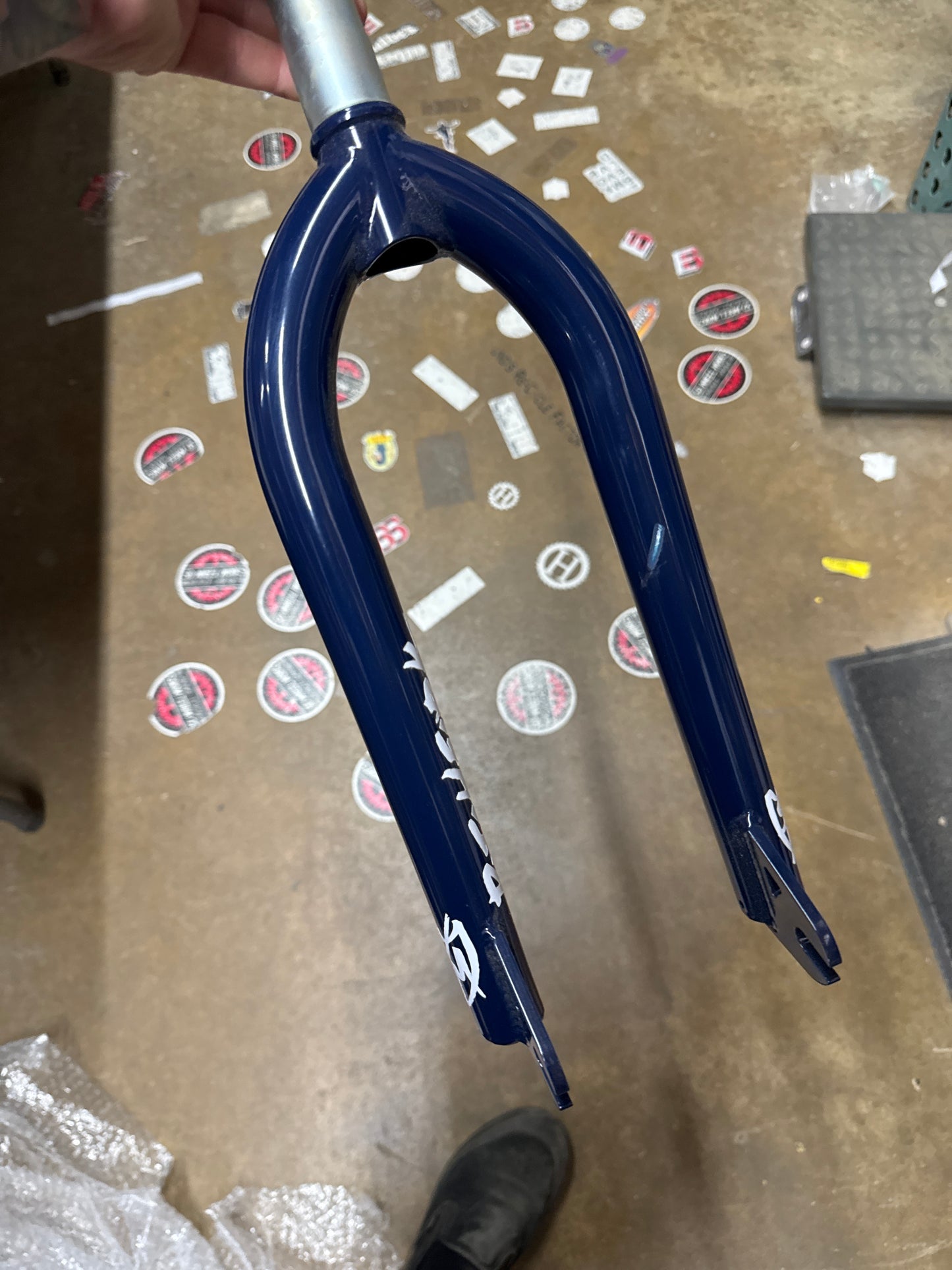 S&M Widemouth 20" Pitch Forks 33mm offset scratched