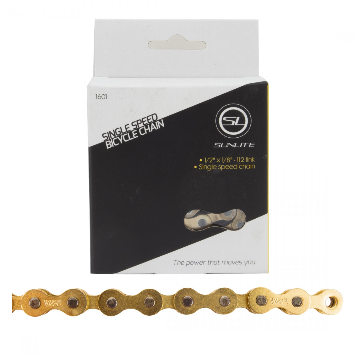 SUNLITE 1/2x1/8 1s GOLD 112L CHAIN