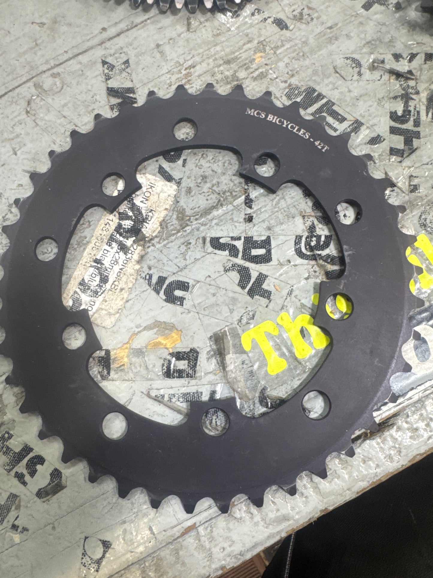 MCs 42t 5bolt chainring black