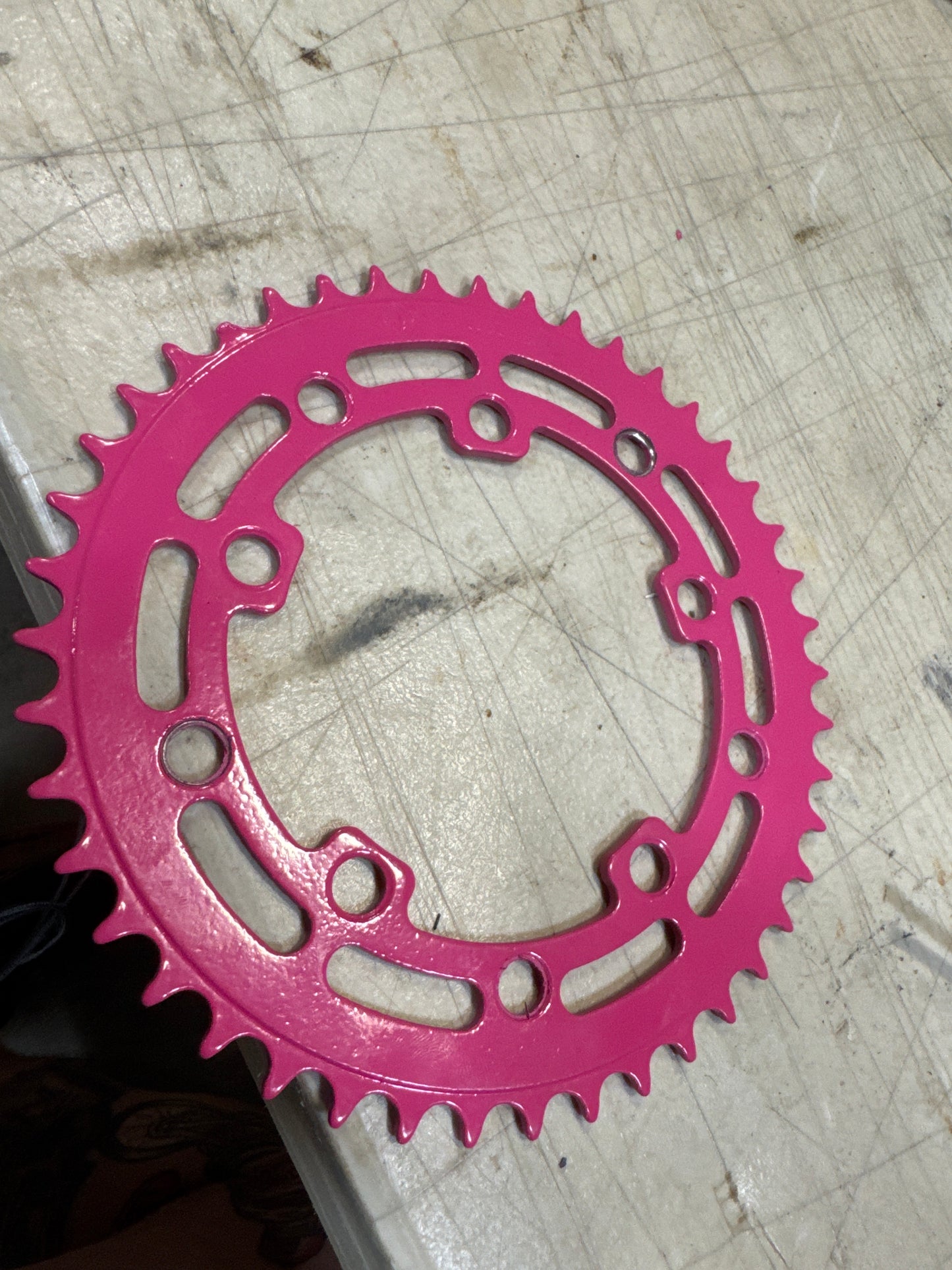 Tuf neck 44t sprocket pink
