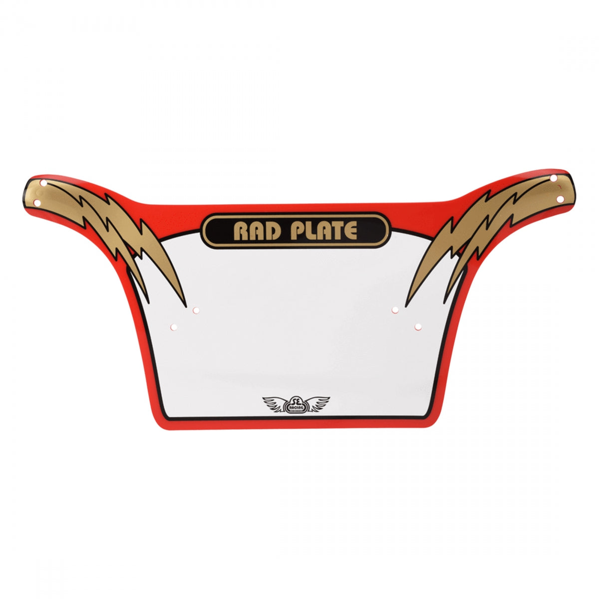 SE BIkes Bike Life Number plate Red/Gold