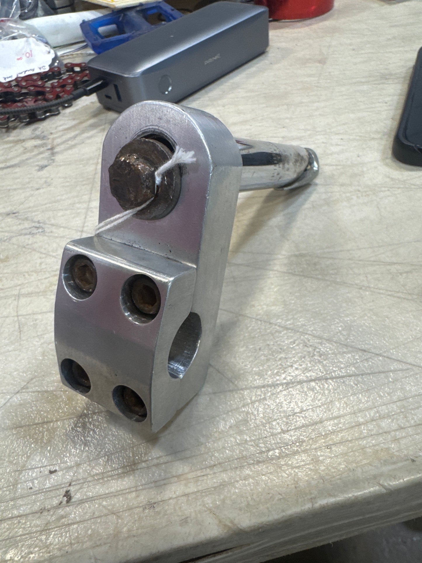 Silver old school quill stem pro xl silver rusty bolt