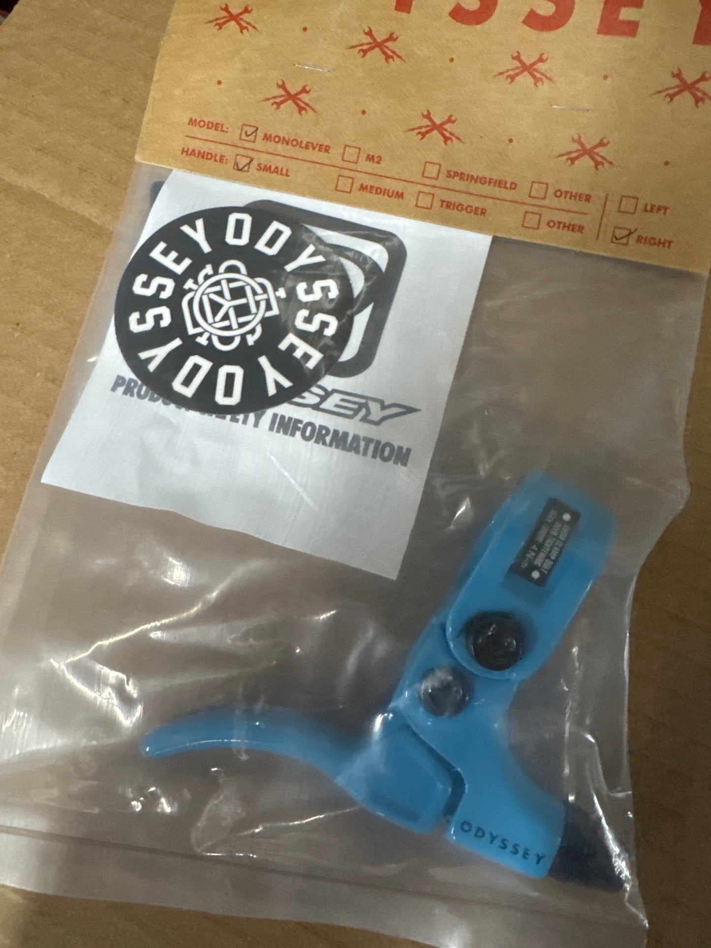 Odyssey Monolever Brake Lever Ocean Blue