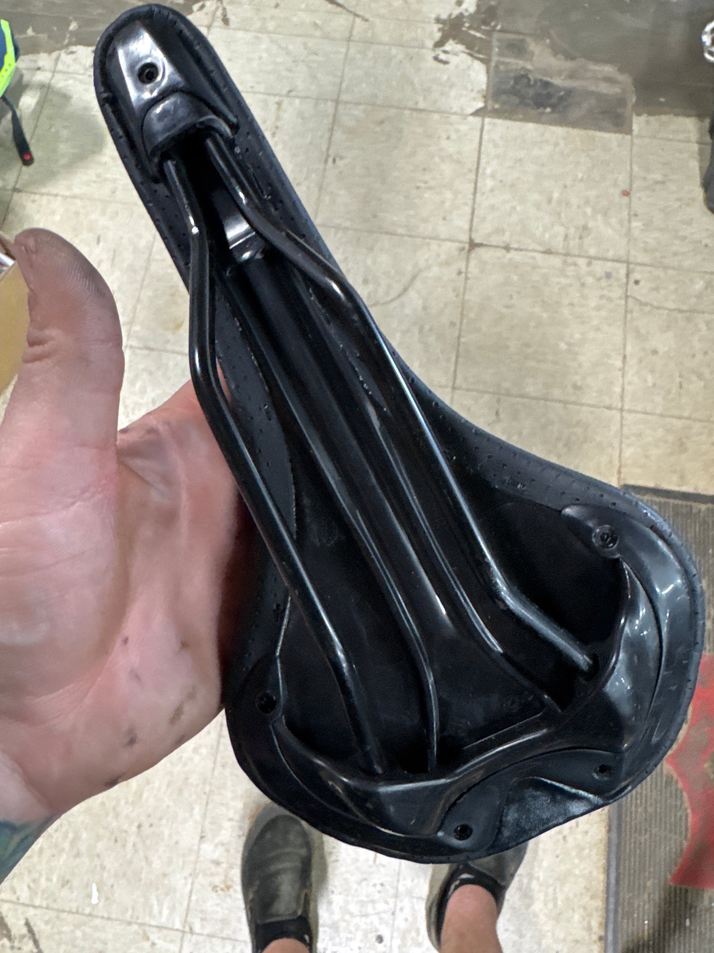oem black railed seat