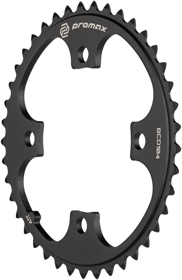 Promax 4-Bolt Chainring 104 BCD, Black