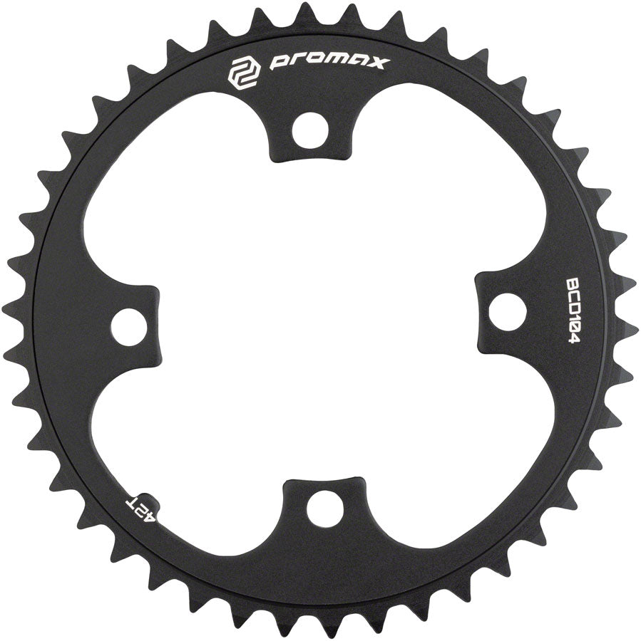 Promax 4-Bolt Chainring 104 BCD, Black