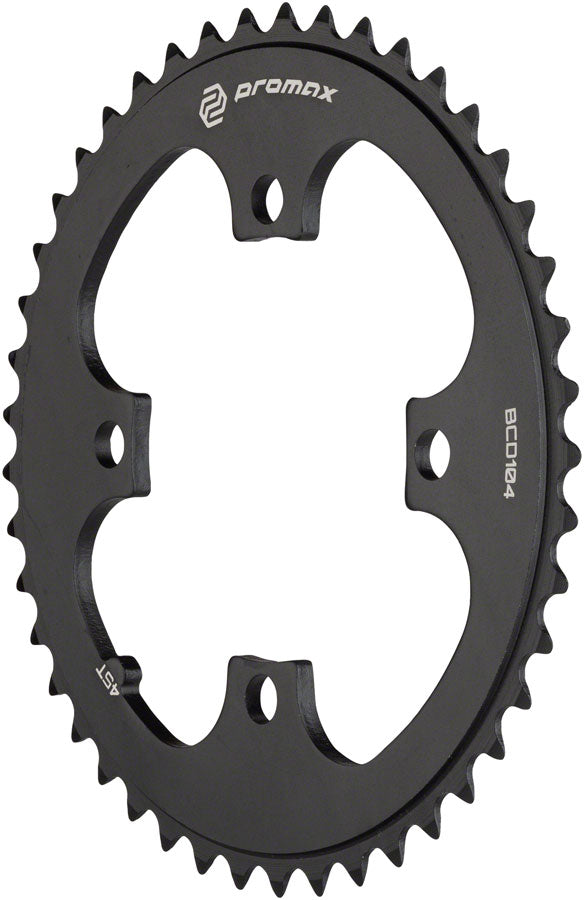 Promax 4-Bolt Chainring 104 BCD, Black