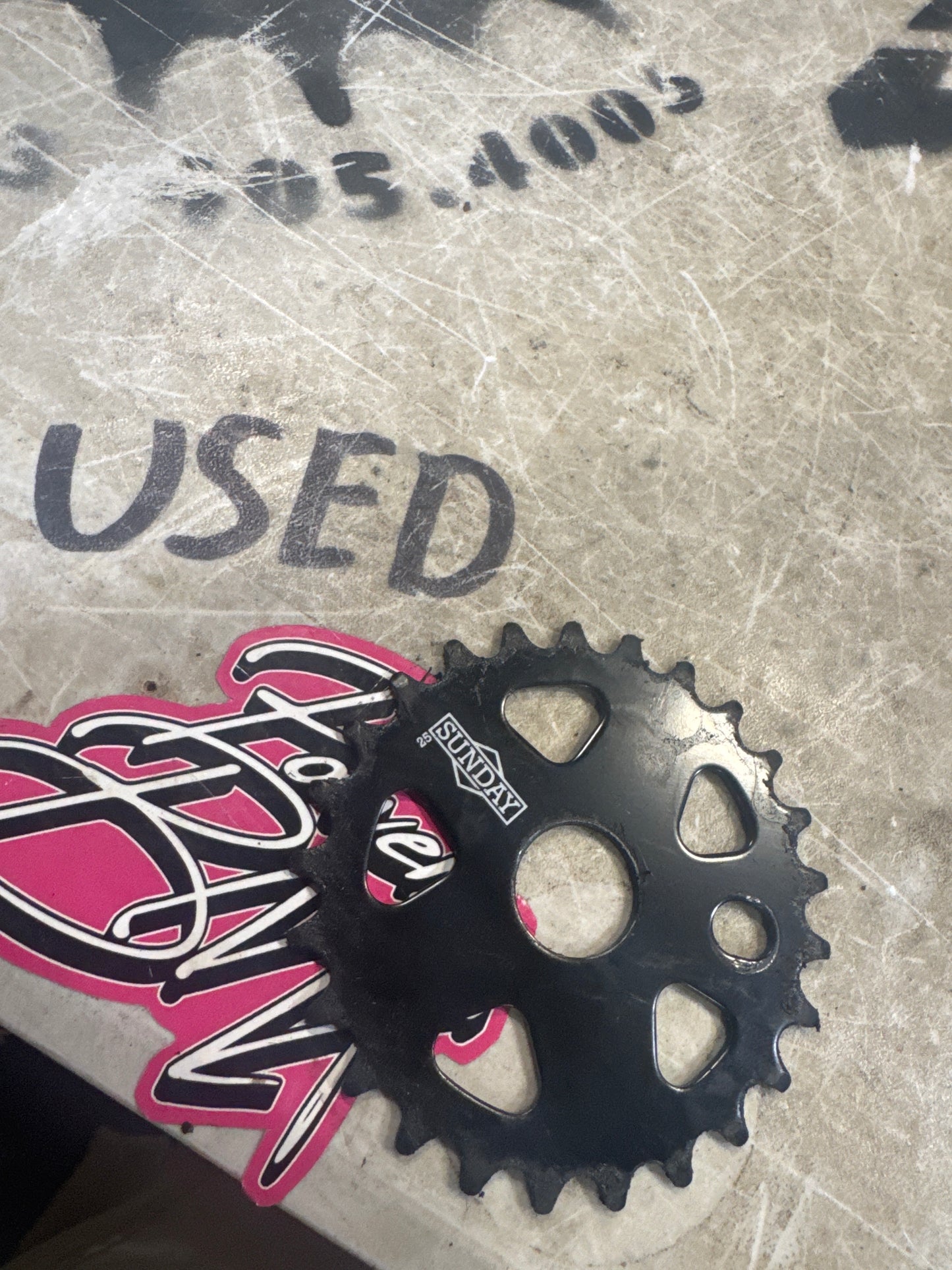 sunday 25t steel sprocket