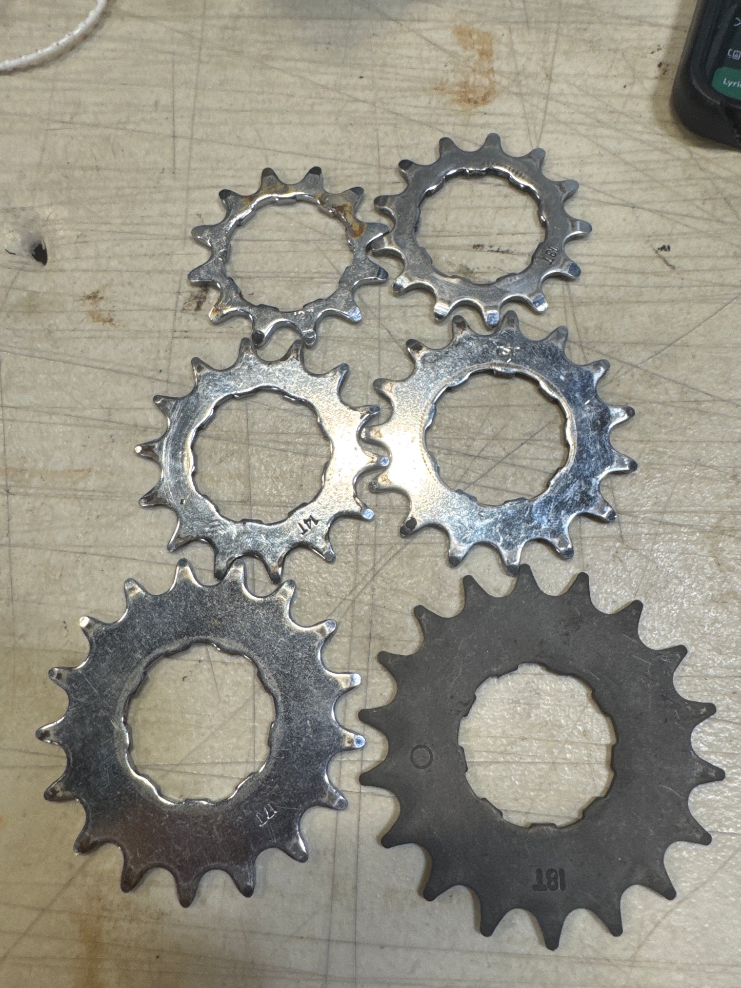 Shimano cog set 12,13,14,15,17,18
