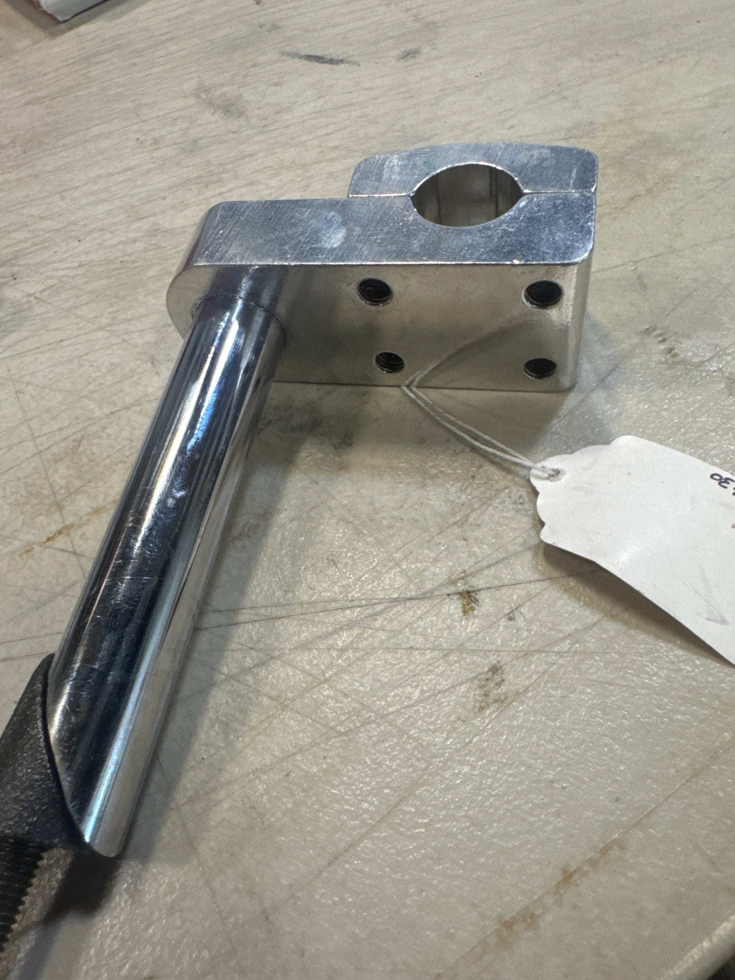 Silver old school quill stem pro xl silver bolt