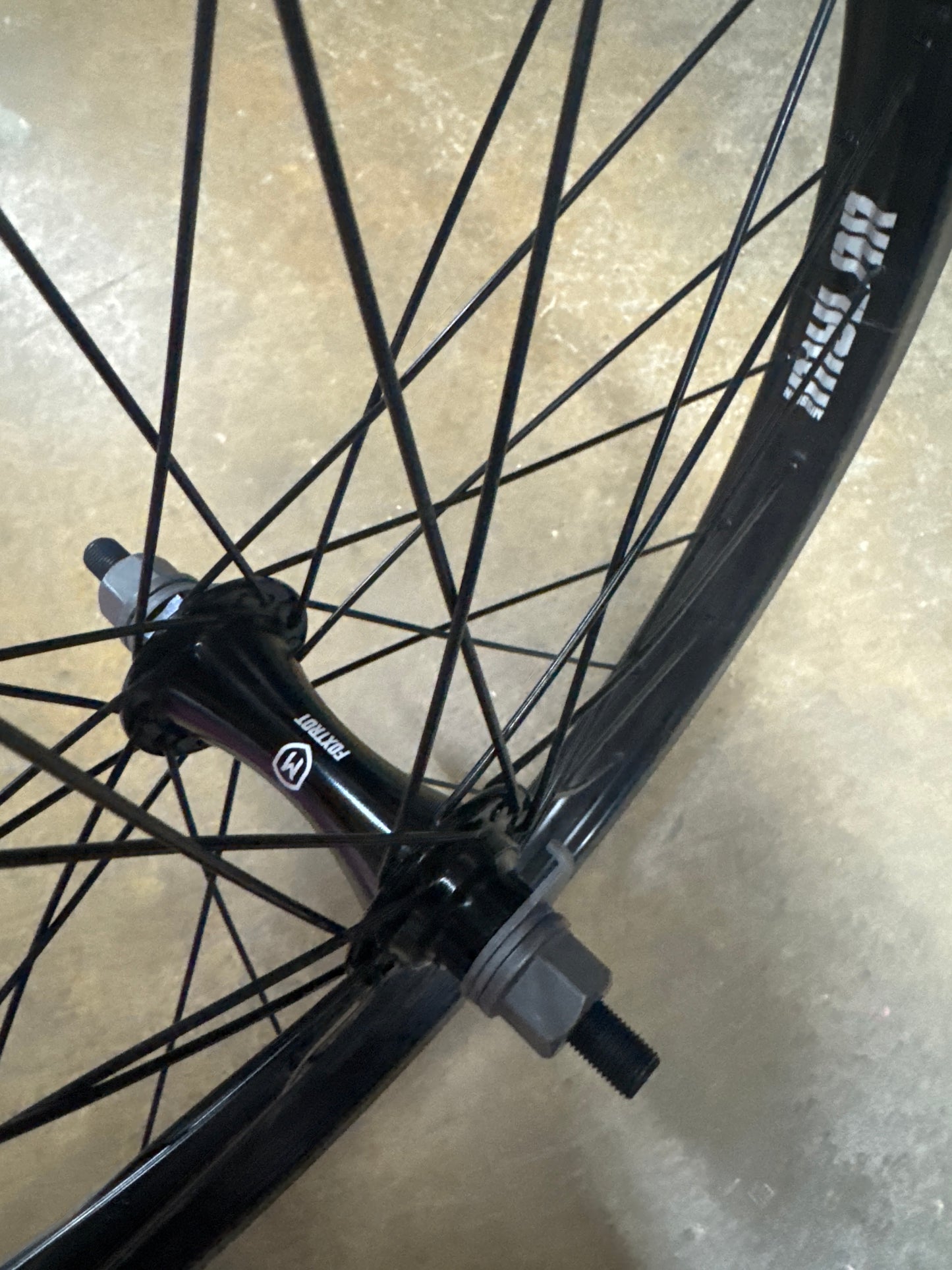 Mission Foxtrot front wheel