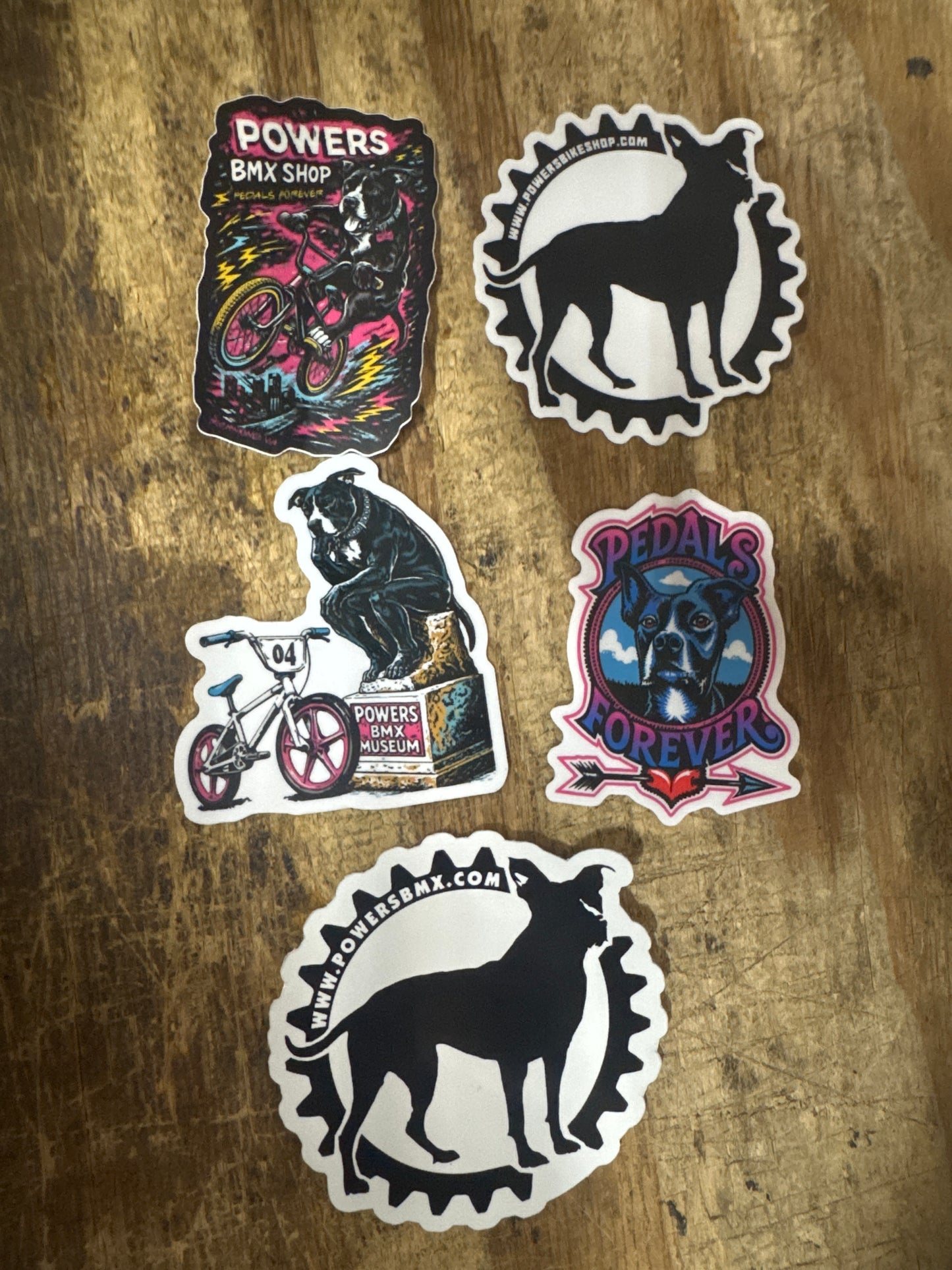 pedals fundraising sticker pack