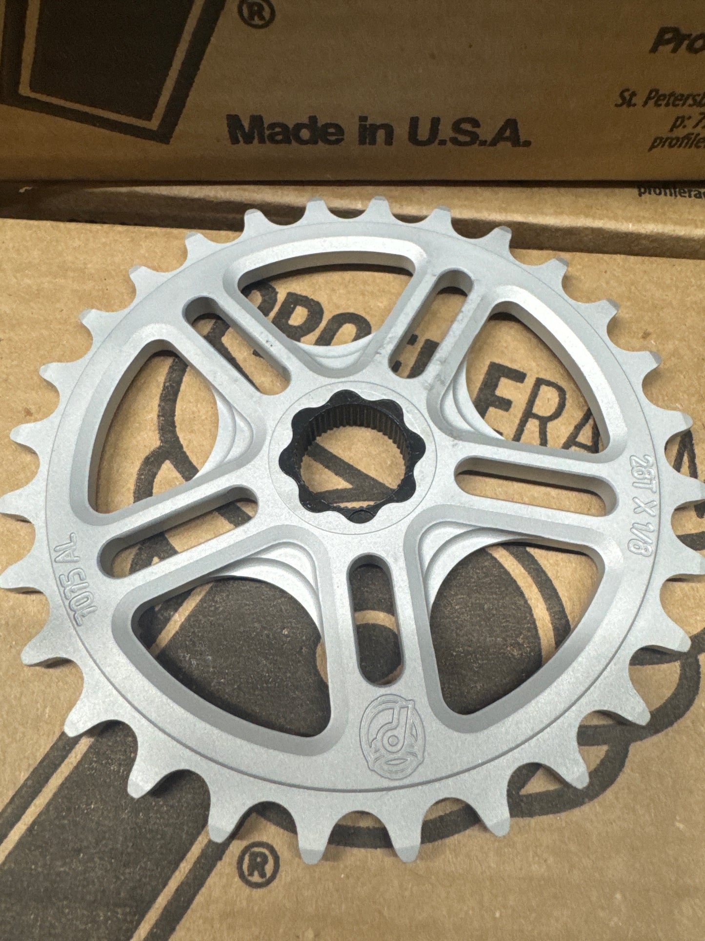Profile racing 19mm spline drive sprocket winter cloud