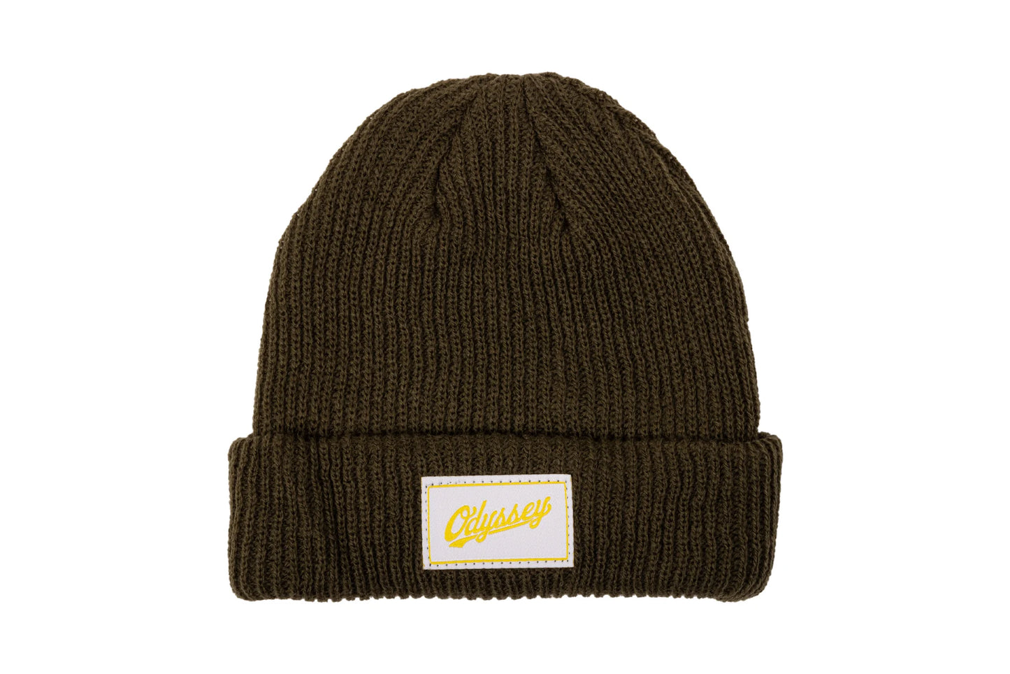 Odyssey Slugger Label Beanie Green with White Label