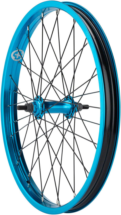 Salt Everest Front Wheel - 20", 3/8" x 100mm, Rim Brake, Blue, Clincher