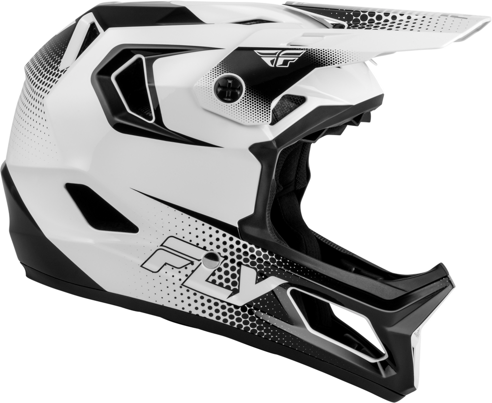 FLY RACING RAYCE SONAR BICYCLE HELMET WHITE/BLACK