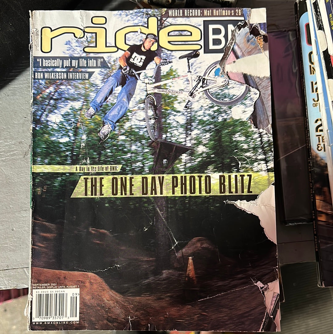 Ride Bmx magazine back issues 2001