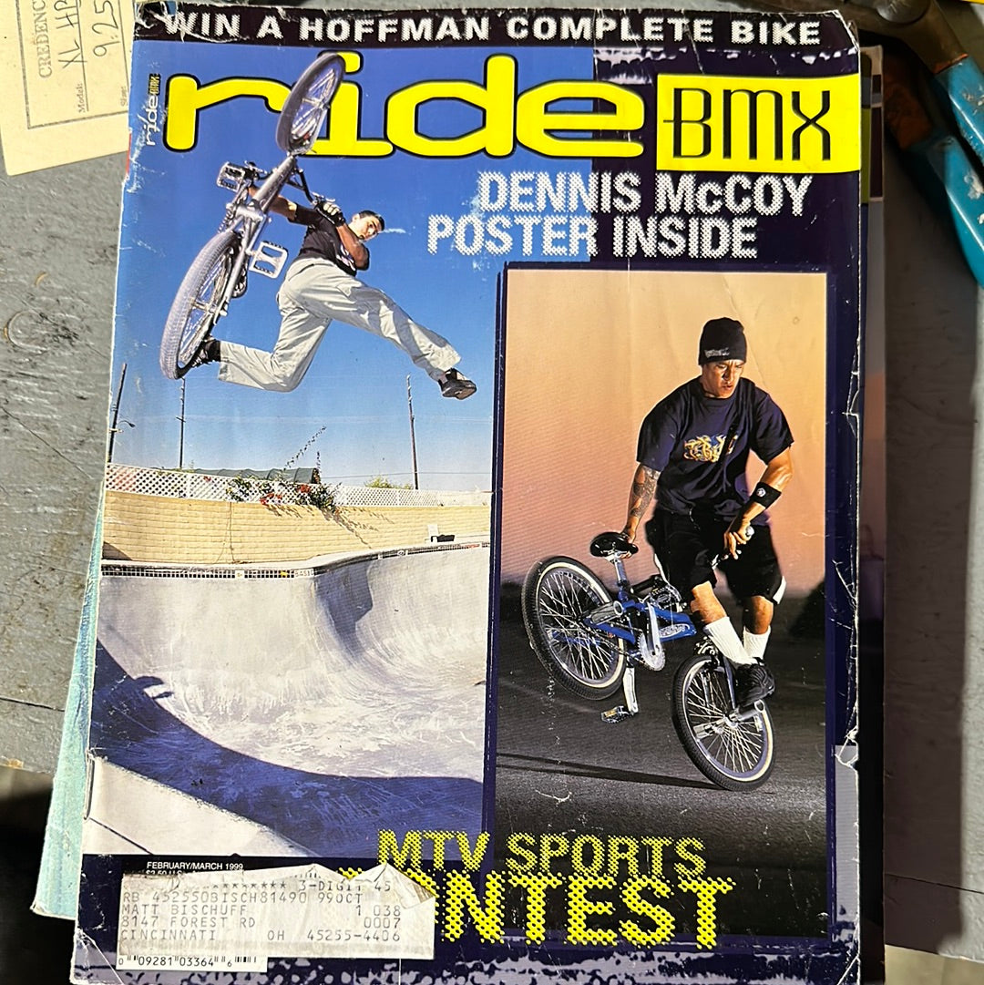 ride bmx magazine back issues 1999