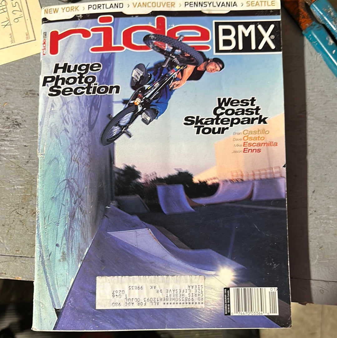 ride bmx magazine back issues 1999