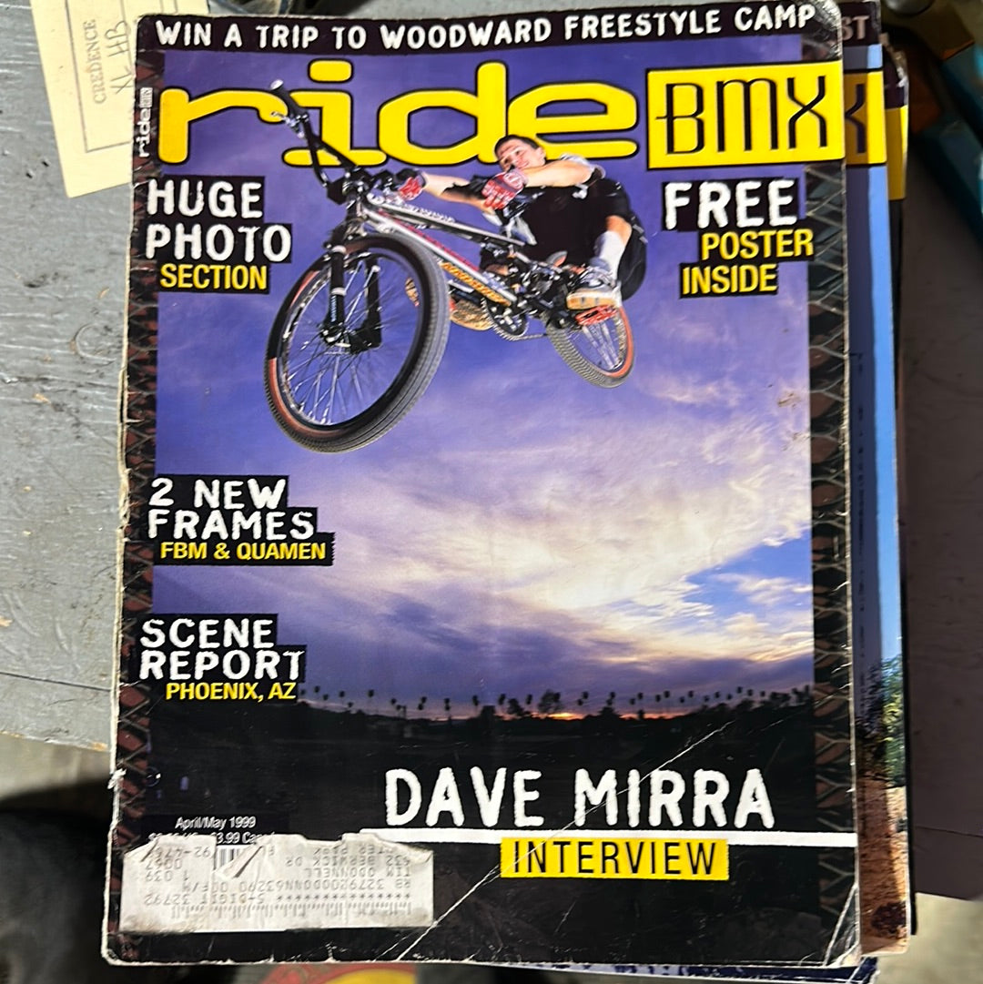 ride bmx magazine back issues 1999