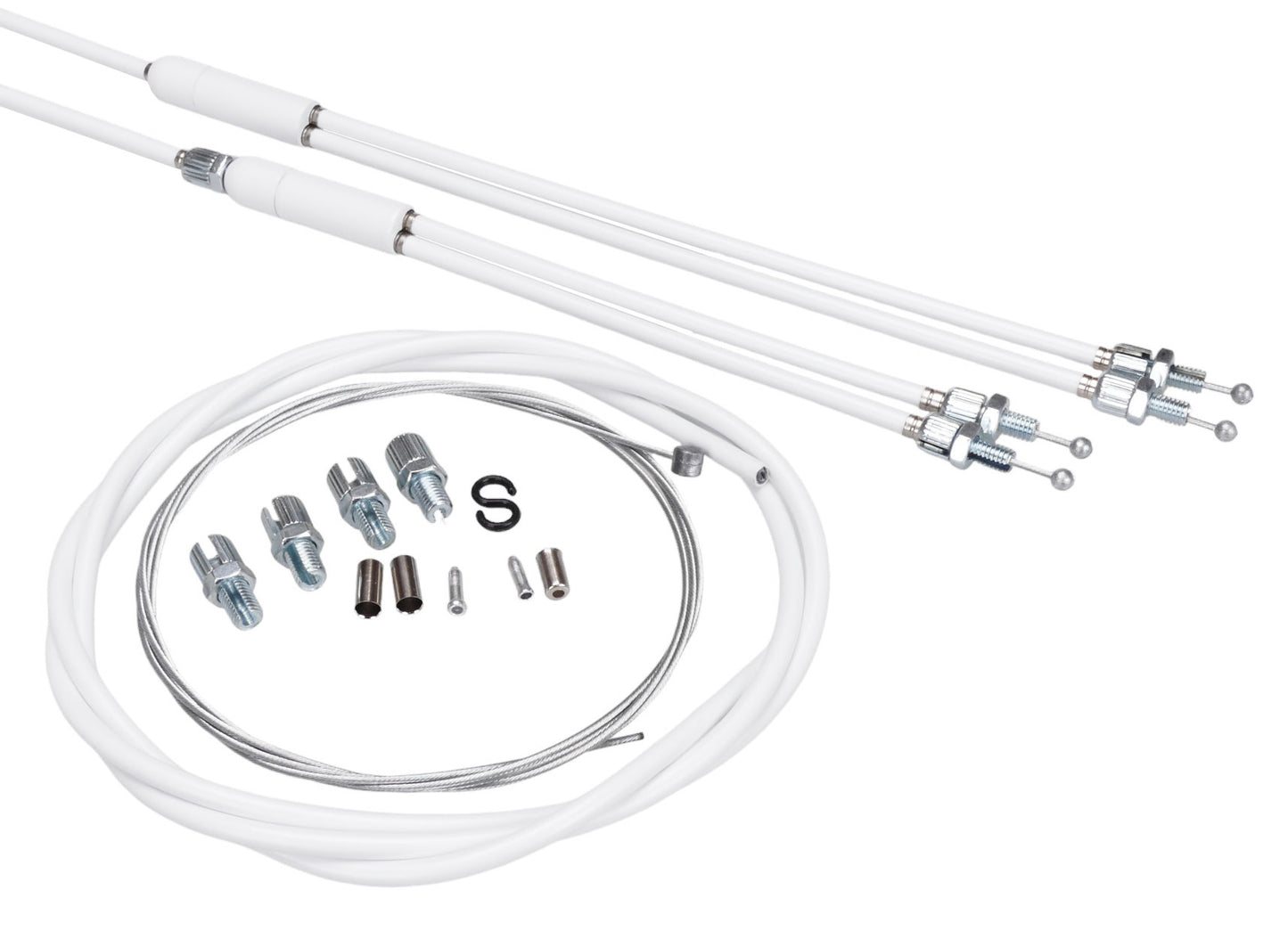 Upper And Lower Gyro Cables Long White w/ front cable