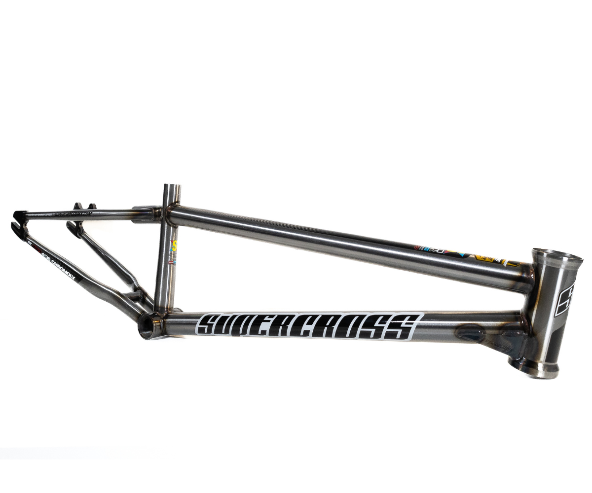 Supercross BMX OS20 SX450 Cro Mo BMX Race Frame Gloss Black OS20 Pro XXL