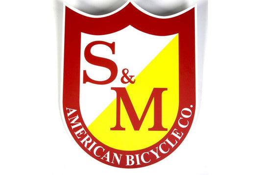 S&M Big Shield BMX Sticker - POWERS BMX