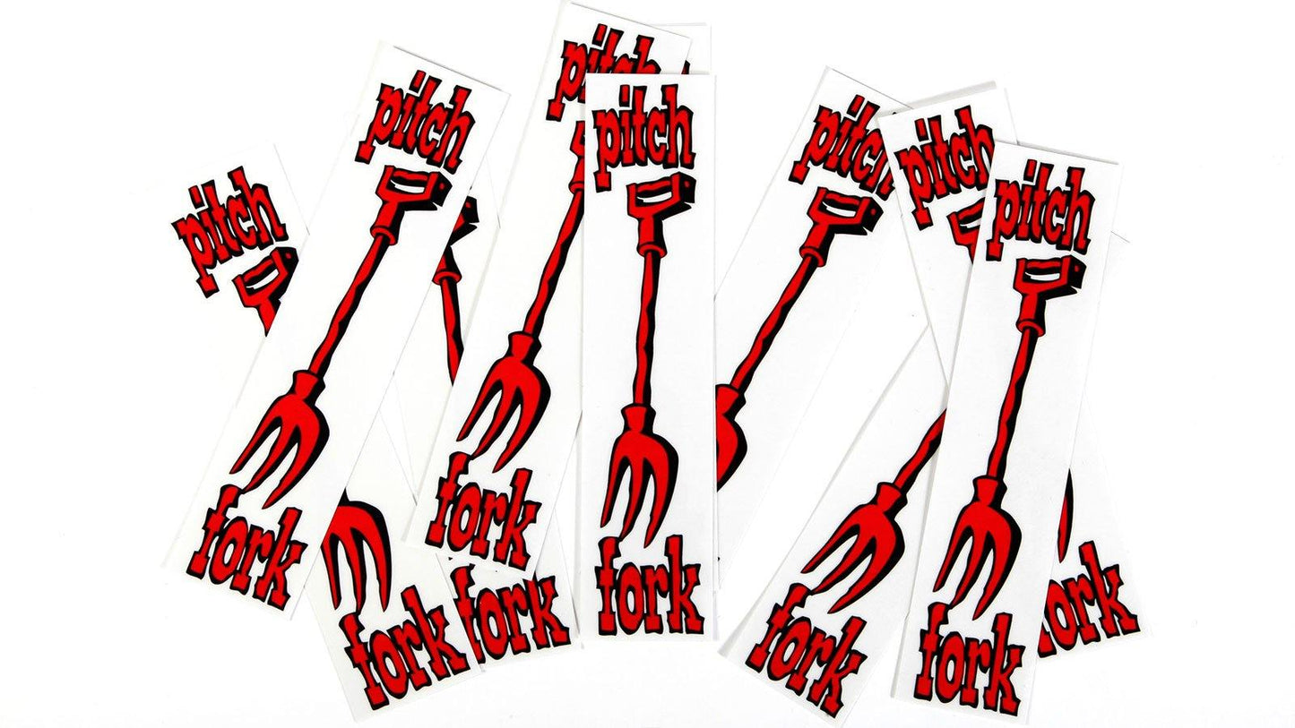 S&M Pitchfork Sticker pair - POWERS BMX