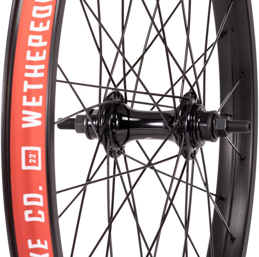 We The People Audio Front Wheel - 22" , 3/8" Female Bolt, 36H, Black