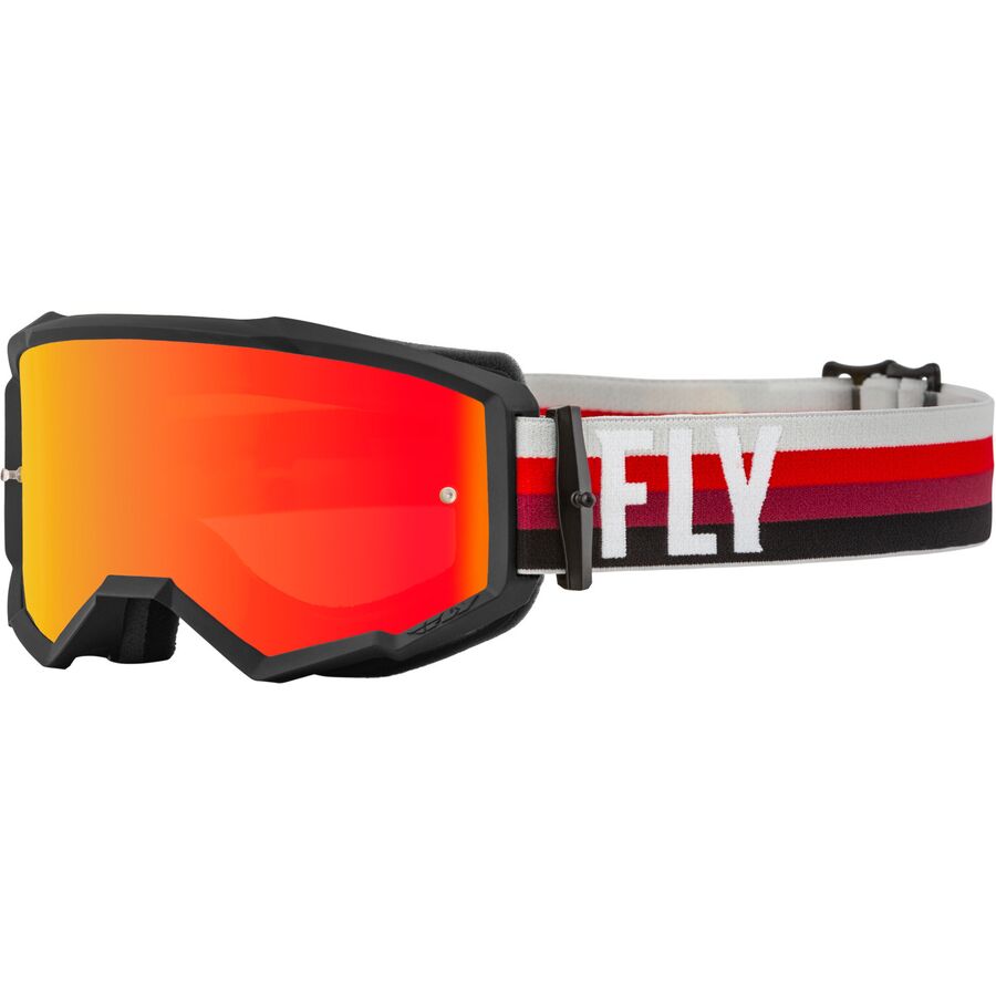 fly dirt bike goggles Fly Racing Youth Focus Goggles Grey/Orange (Clear Lens)