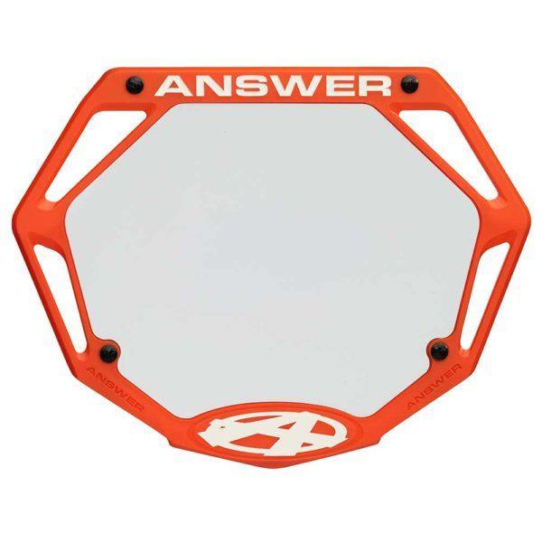 Answer 3D pro number plate - Powers Bike Shop