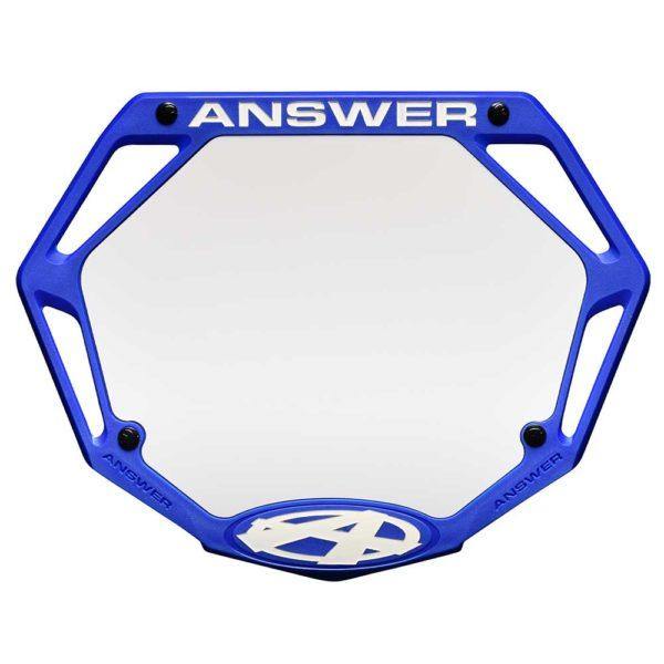 Answer 3D pro number plate - Powers Bike Shop