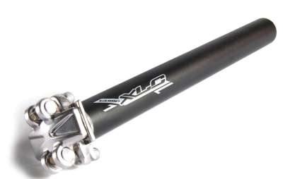 XLC Comp 28.6mm X 350mm BMX Railed Seatpost - Black & Silver - POWERS BMX