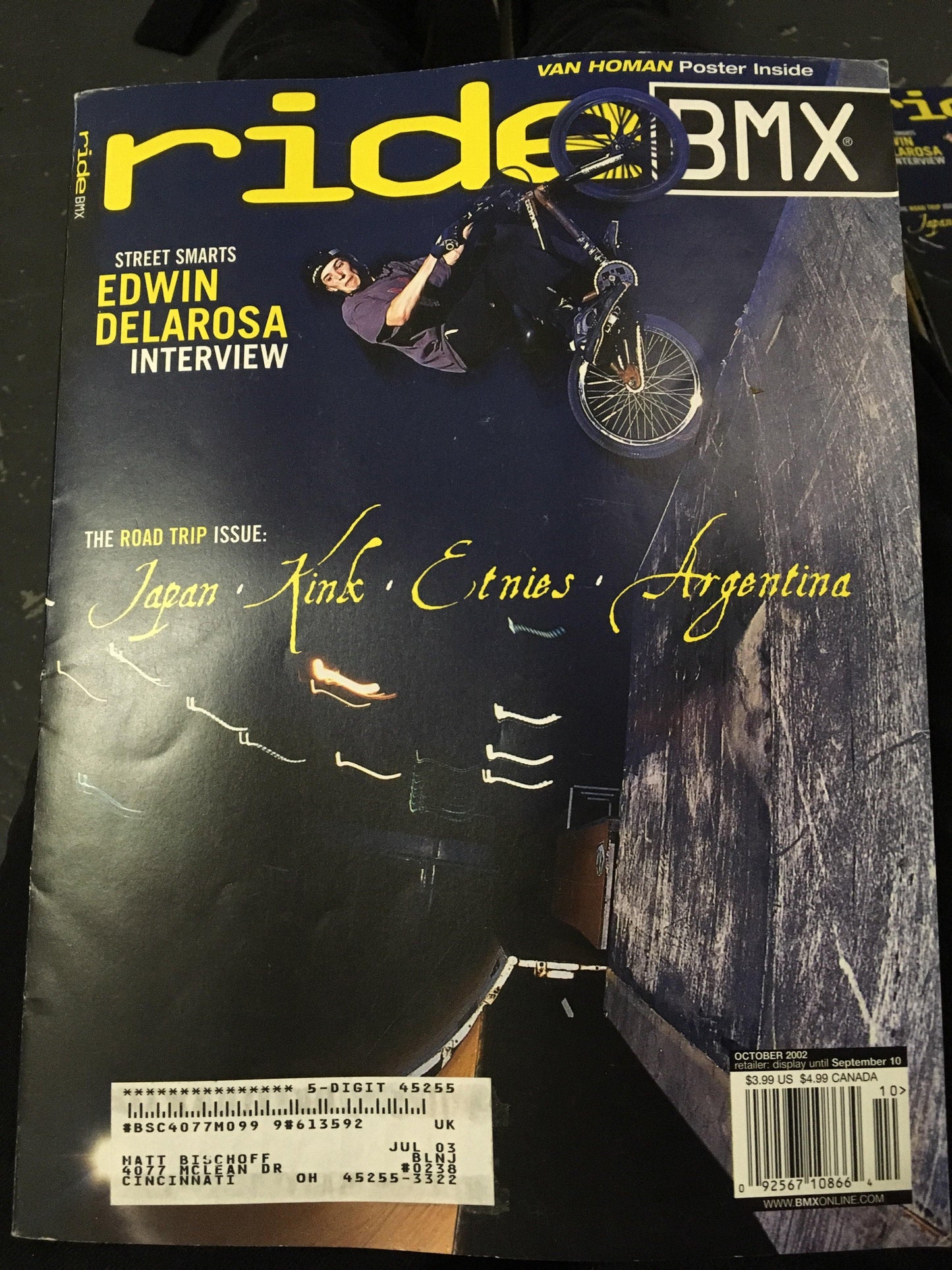 Ride BMX Magazine back issues 2002 - POWERS BMX