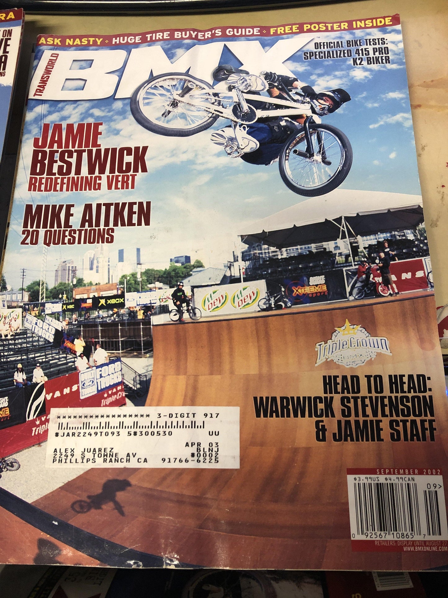 Transworld bmx magazine back issues 2002 - POWERS BMX