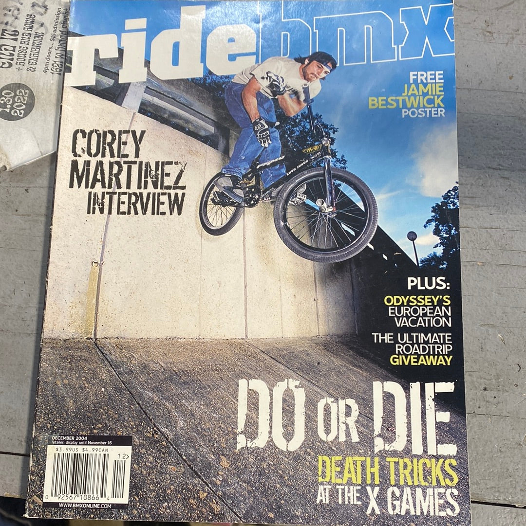 Ride bmx magazine back issues 2004