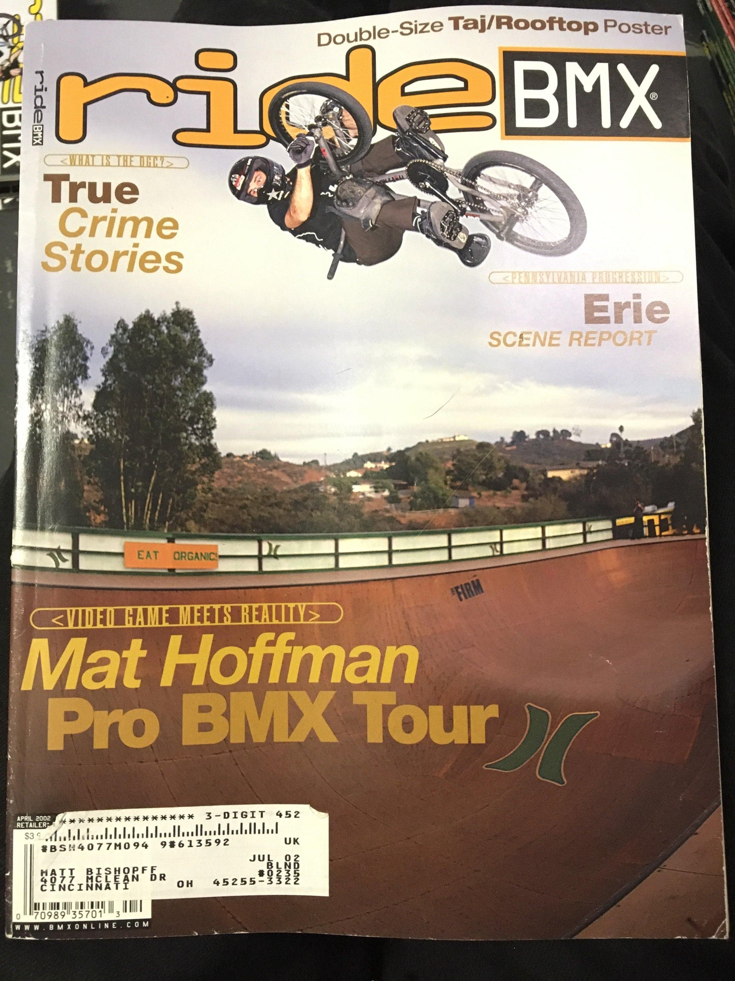 Ride BMX Magazine back issues 2002 - POWERS BMX