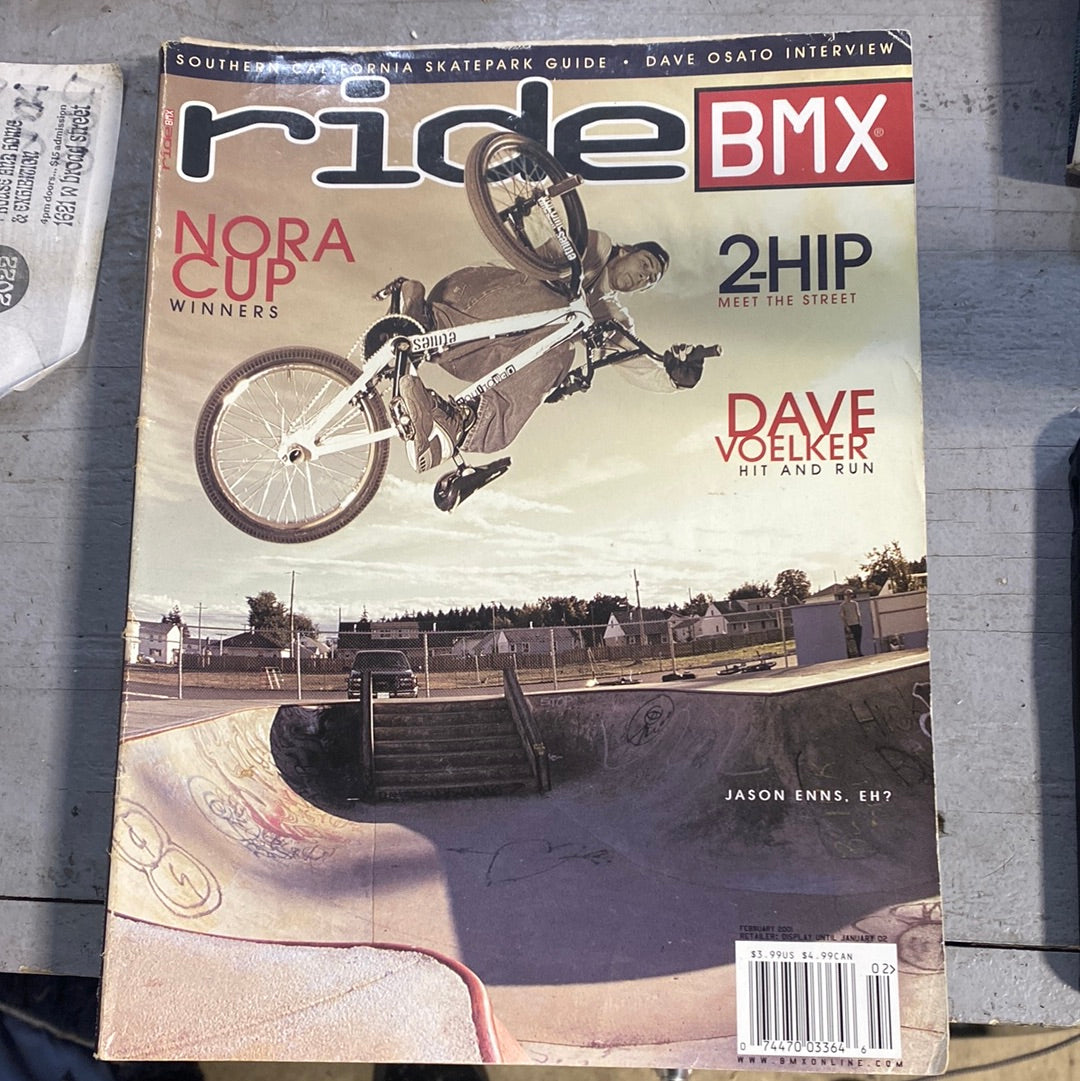 Ride Bmx magazine back issues 2001