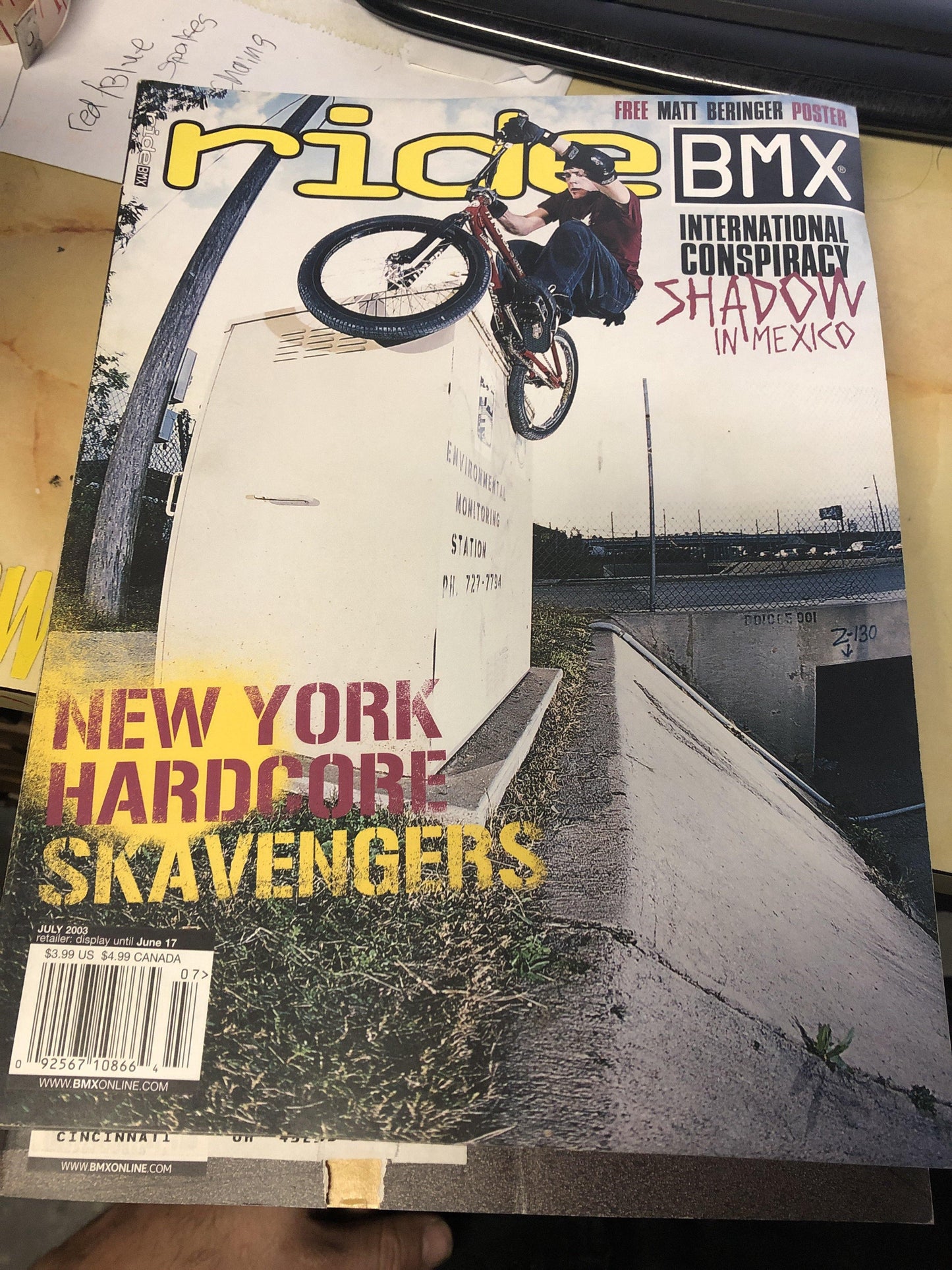 Ride BMX Magazine back issues 2003 - POWERS BMX