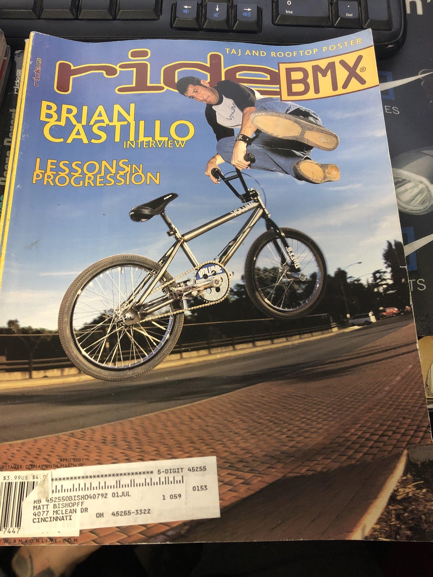 Ride Bmx magazine back issues 2001 - POWERS BMX