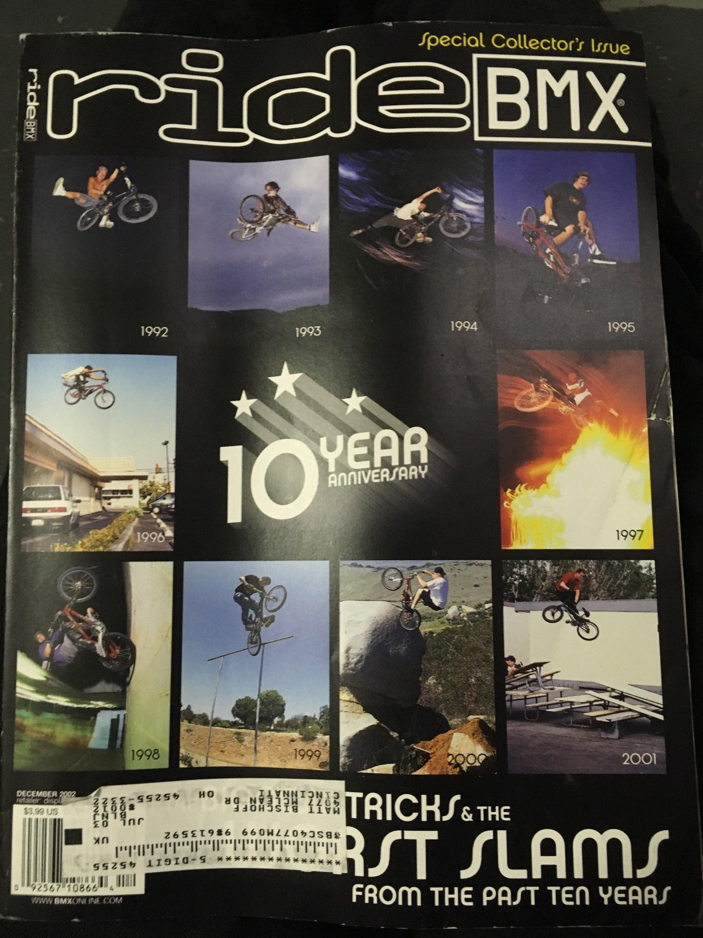 Ride BMX Magazine back issues 2002 - POWERS BMX