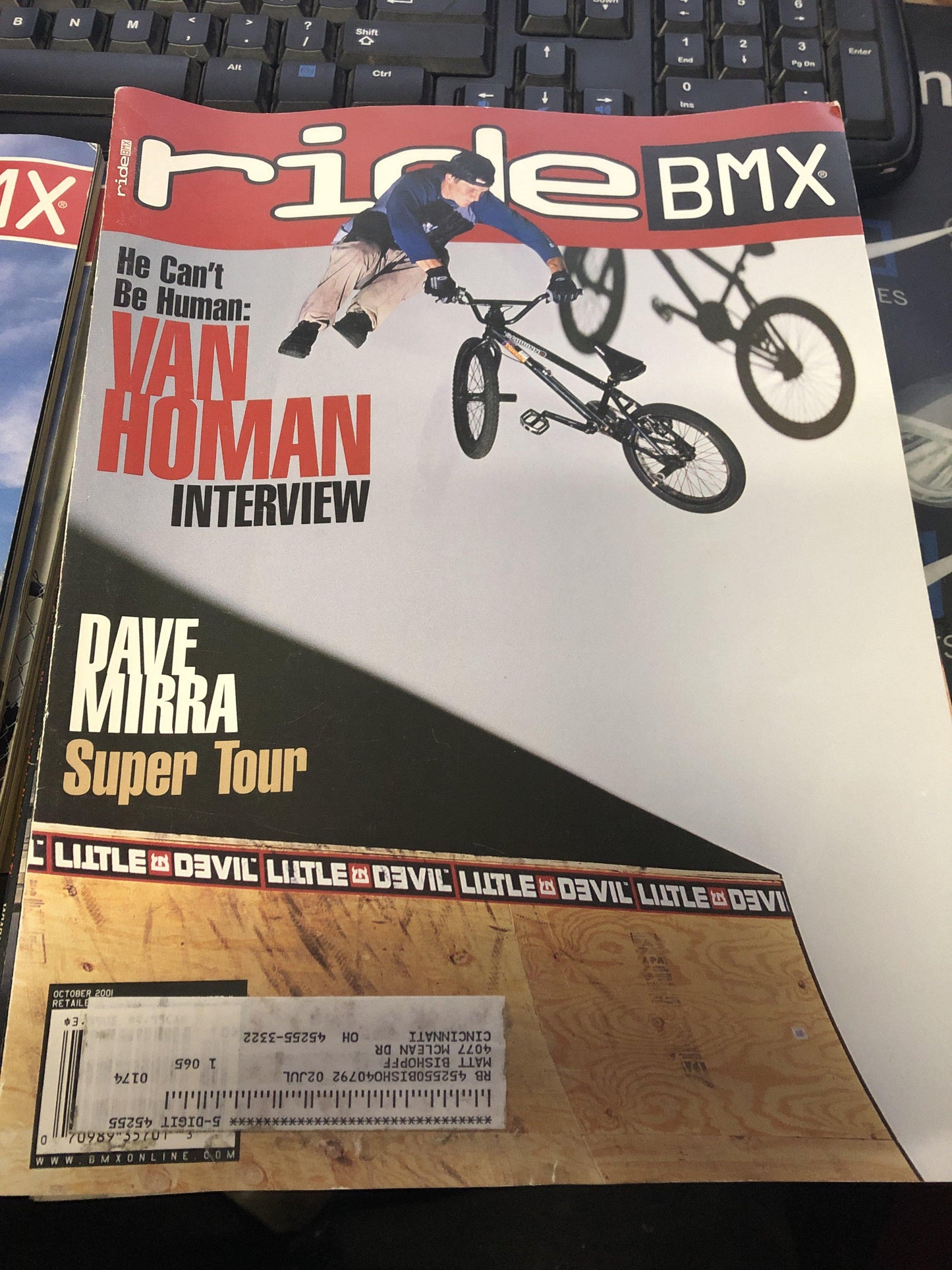 Ride Bmx magazine back issues 2001 - POWERS BMX