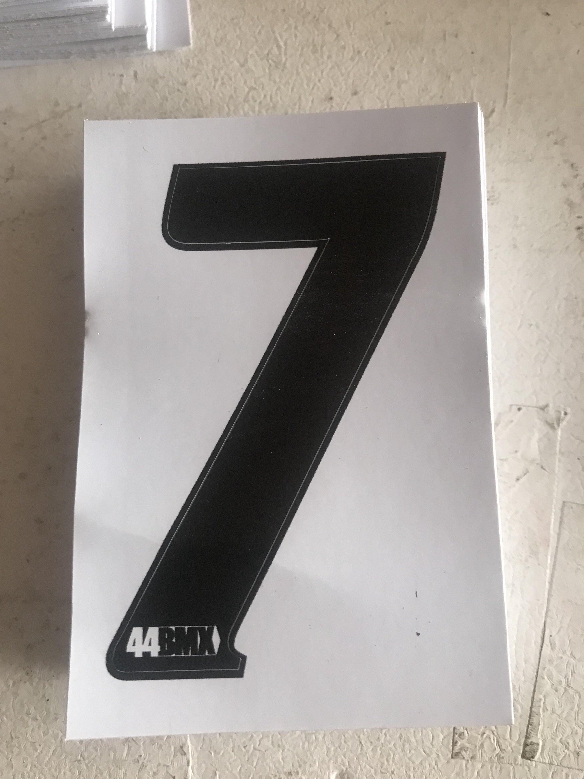 44BMX Number Plate Numbers - POWERS BMX