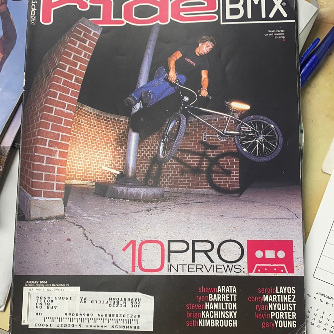 Ride bmx magazine back issues 2004