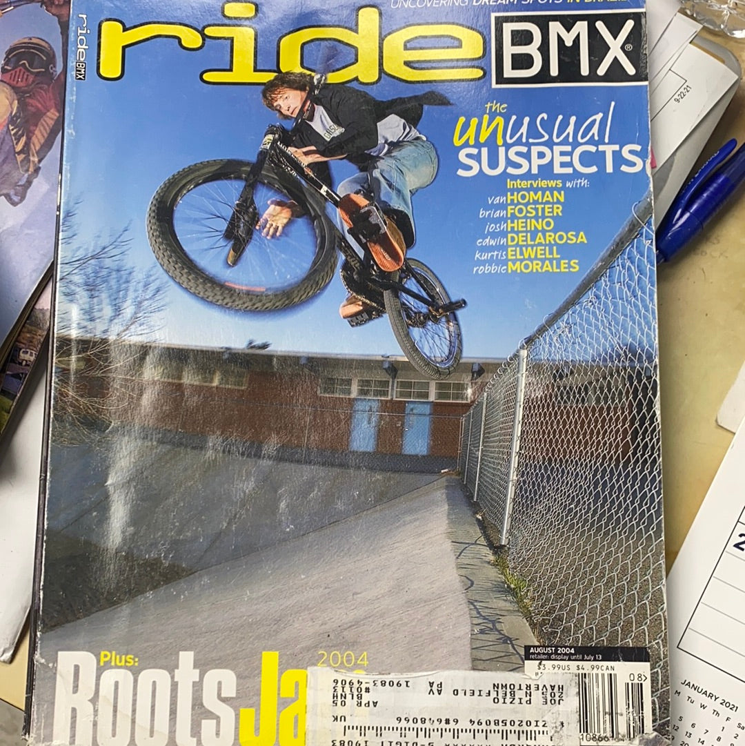 Ride bmx magazine back issues 2004