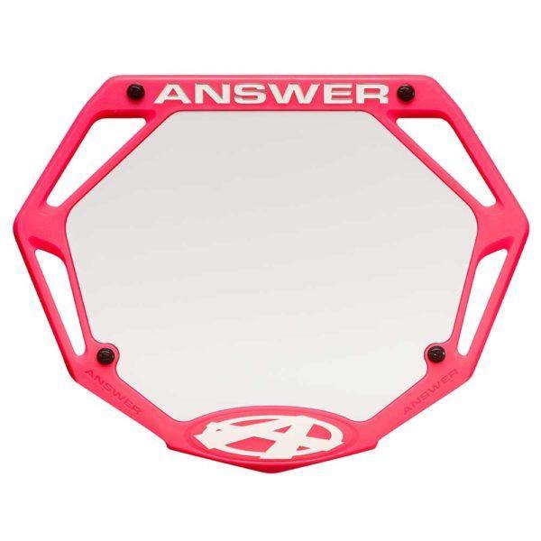 Answer 3D mini number plate - Powers Bike Shop