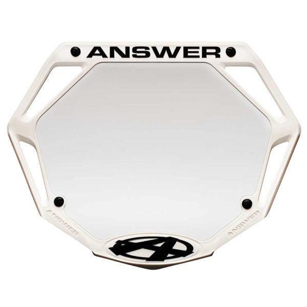 Answer 3D pro number plate - Powers Bike Shop