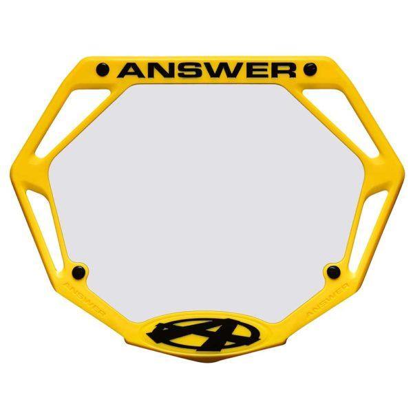 Answer 3D mini number plate - Powers Bike Shop