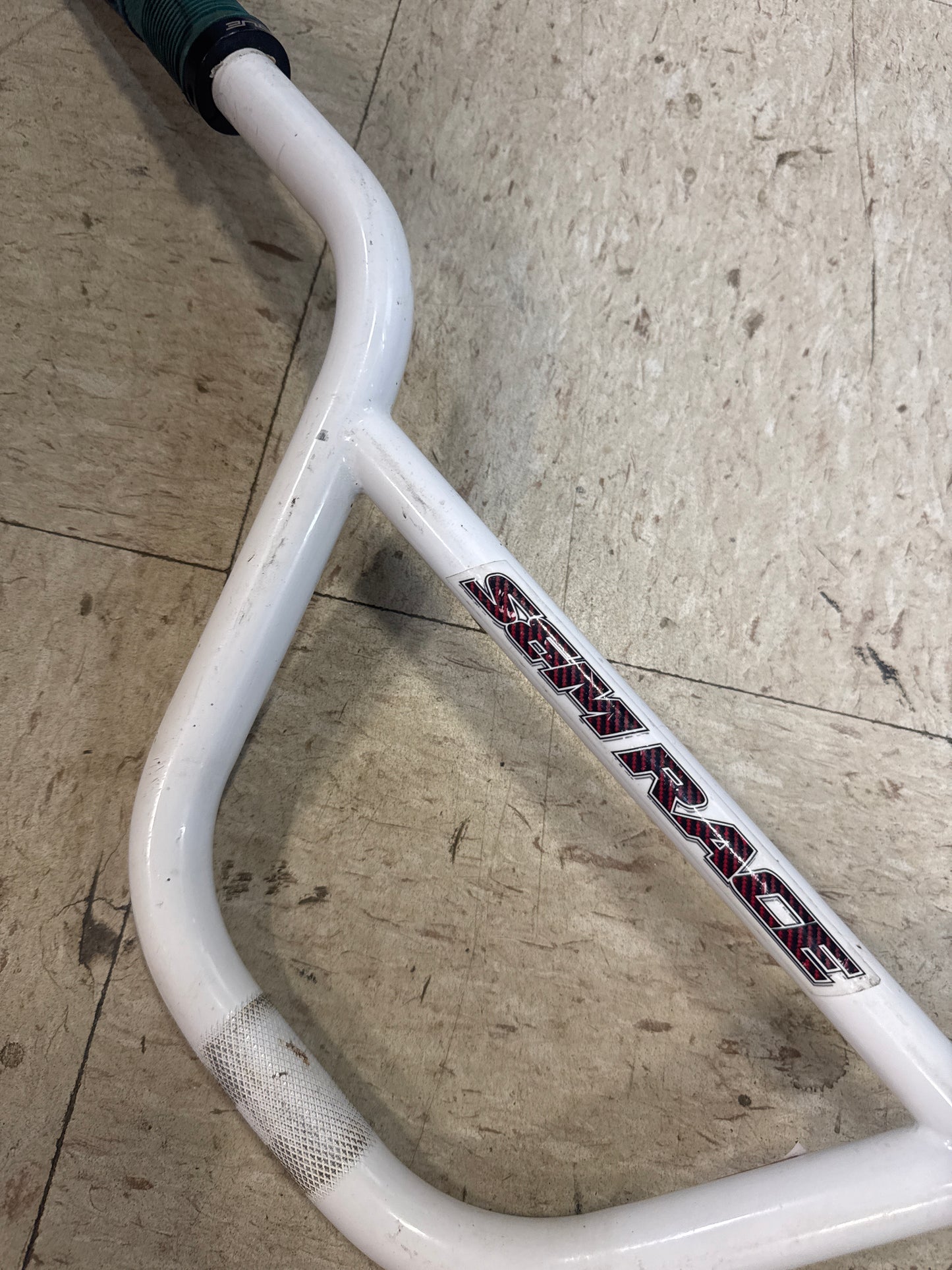 s&m race xlt bars white 8”