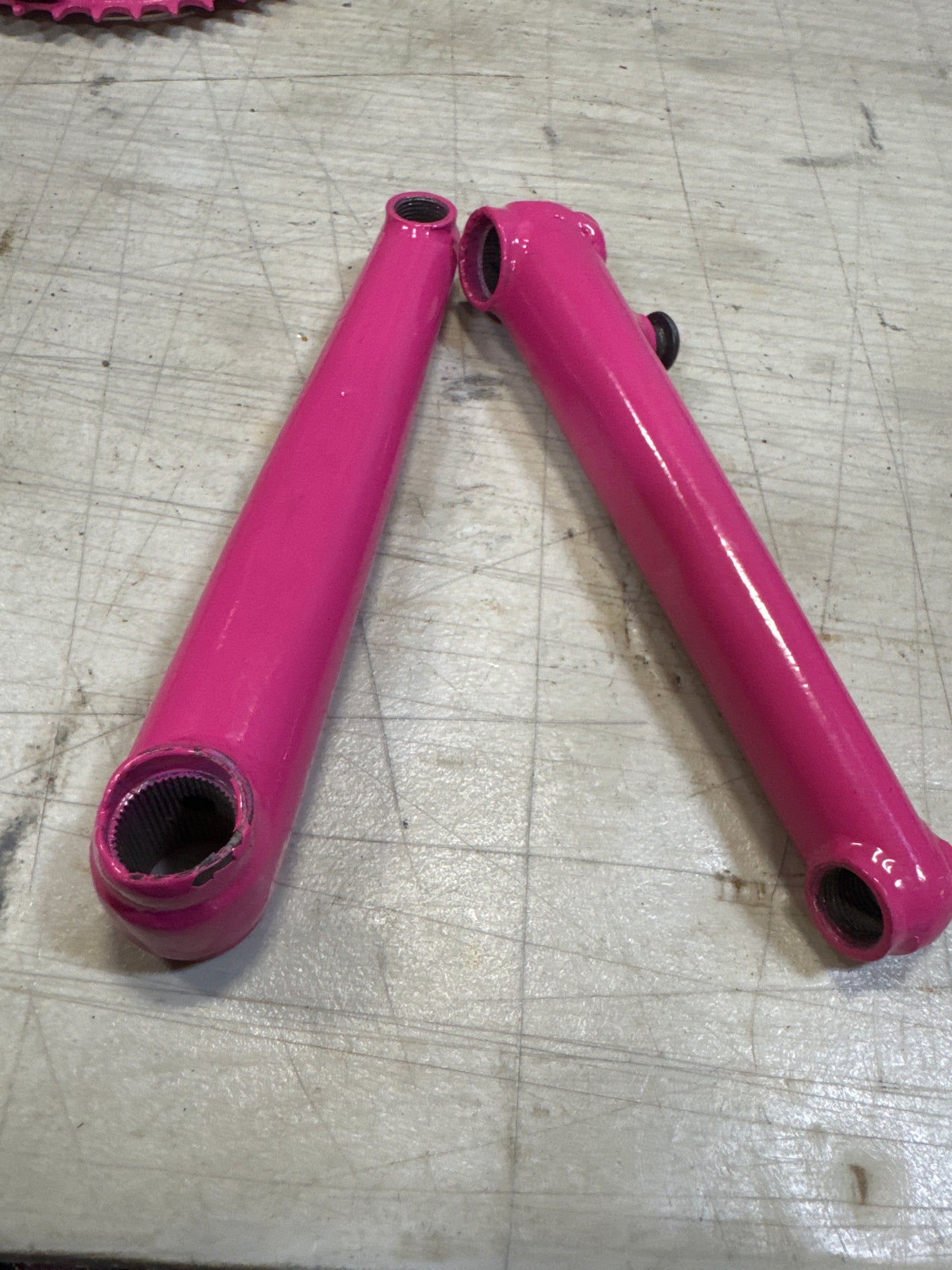 Profile racing 180mm rhd crank arms repaired